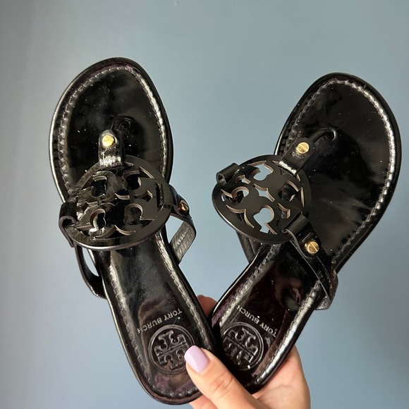 Tory Burch Shoes - Tory Burch Miller Patent Sandal, Black